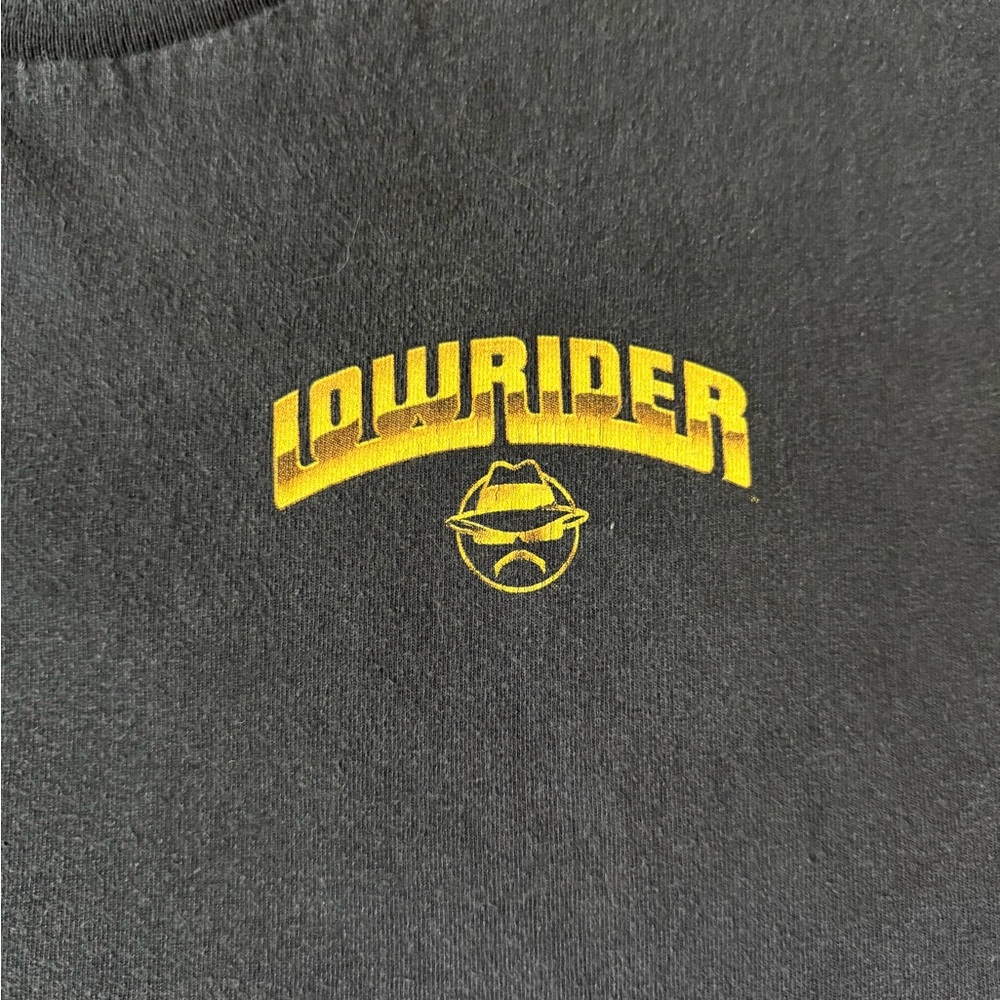 Lowrider Chola Life Chicano Graphic Black T Shirt Cali Car Culture Size XL - Picture 3 of 8
